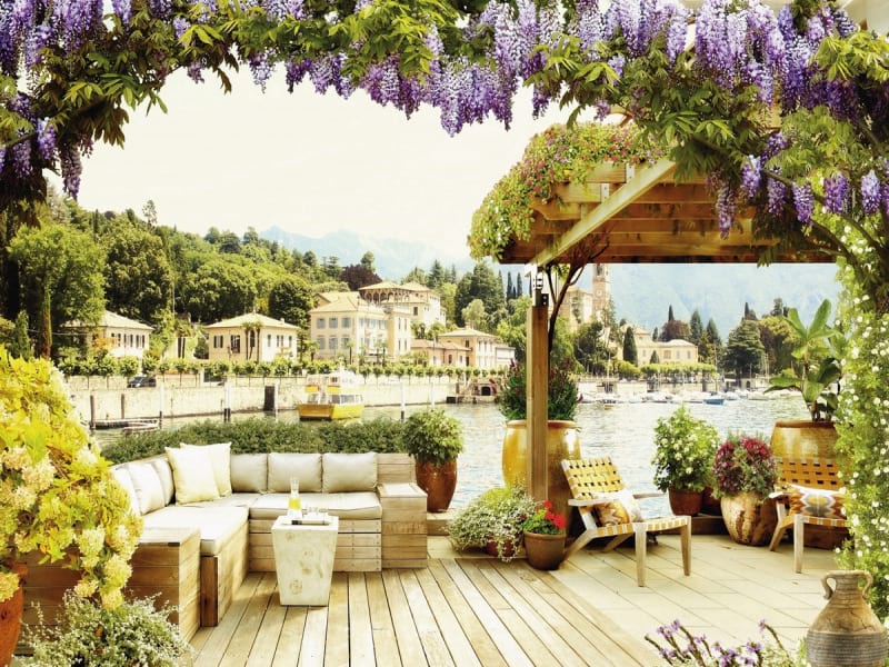 Fototapeta Terrasse am Ufer