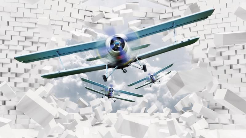 Fototapeta Flugzeuge 3D