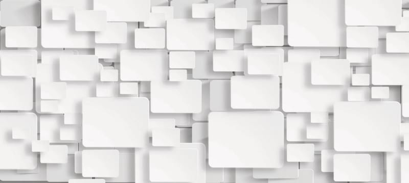 Fototapeta Weiße Blöcke 3D