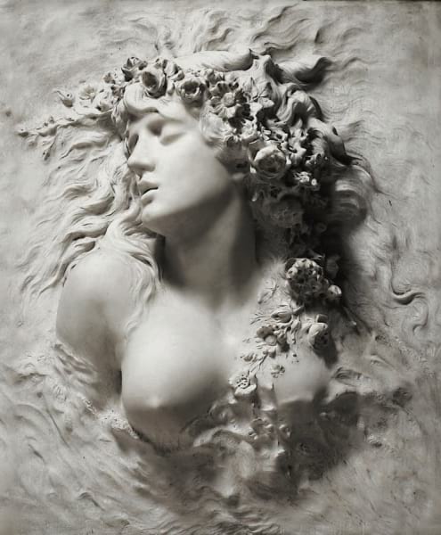 Fototapeta Flachrelief-Mädchen