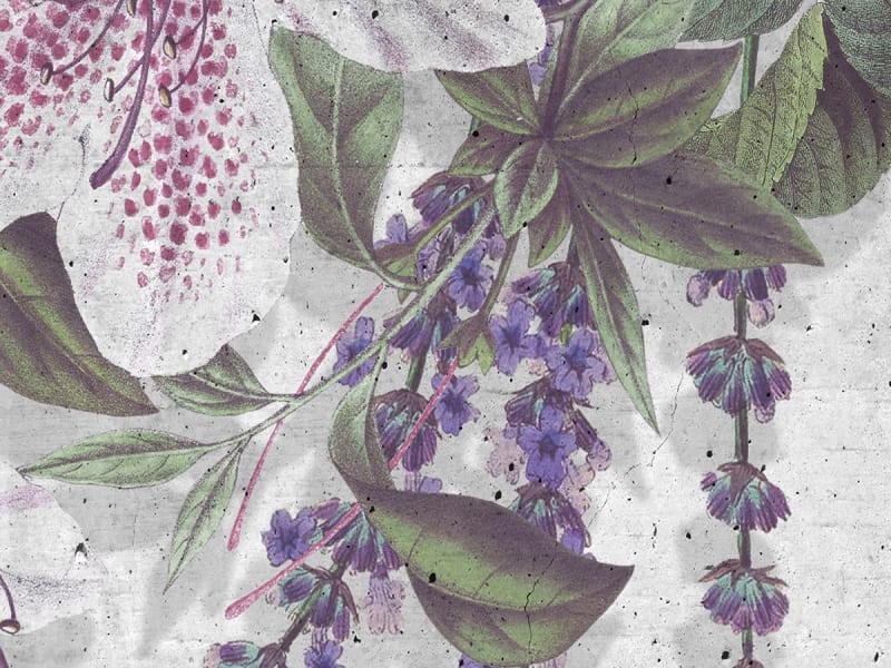 Fototapeta Zeichnung eines Blumenarrangements fragment #2