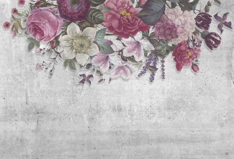 Fototapeta Zeichnung eines Blumenarrangements