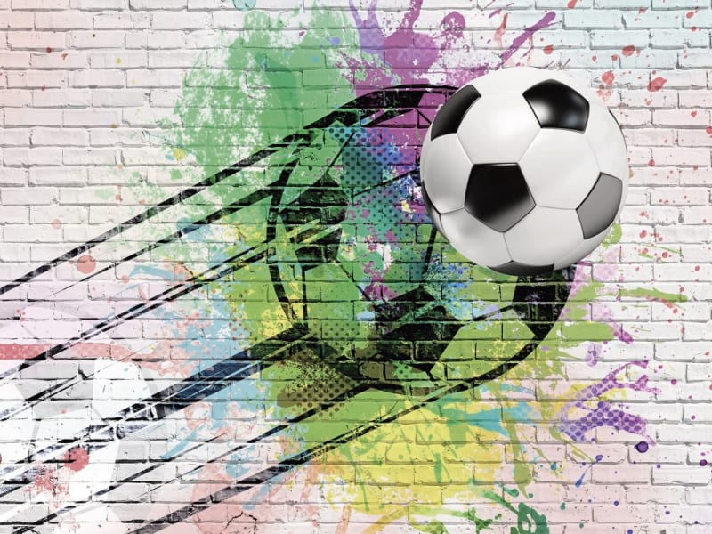 Fototapeta Fußball-Graffiti