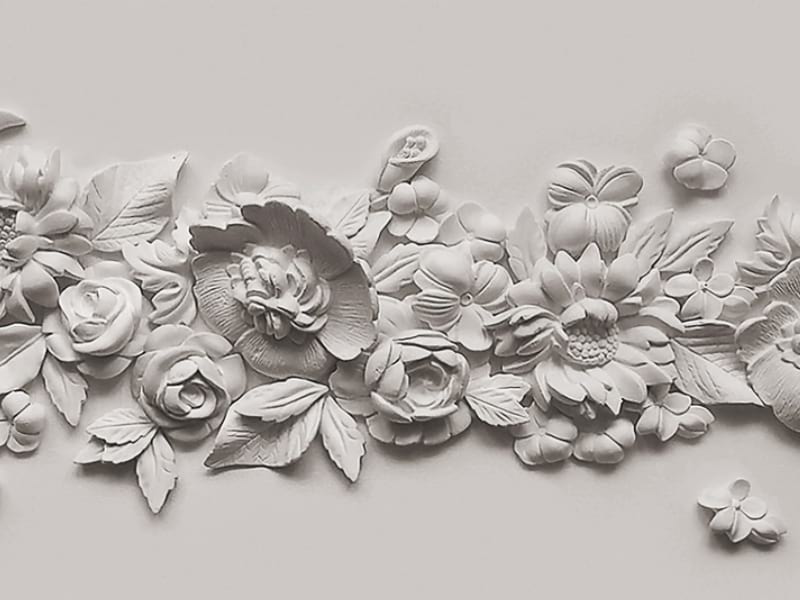 Fototapeta Blumen-Basrelief