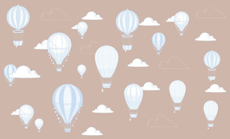 Fototapeta Leichte Ballons am Himmel