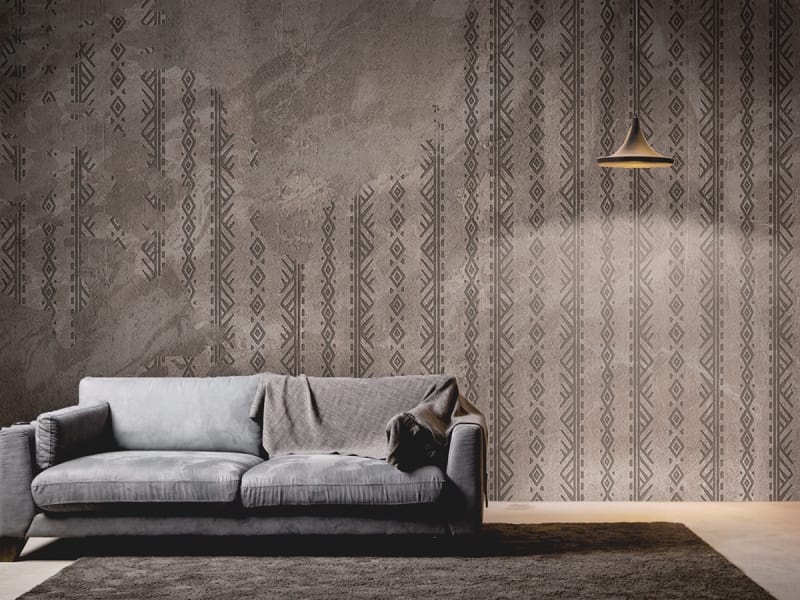 Fototapeta Muster an der Wand we wnętrzu salonu
