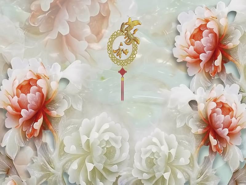 Fototapeta Volumetrische Blumen