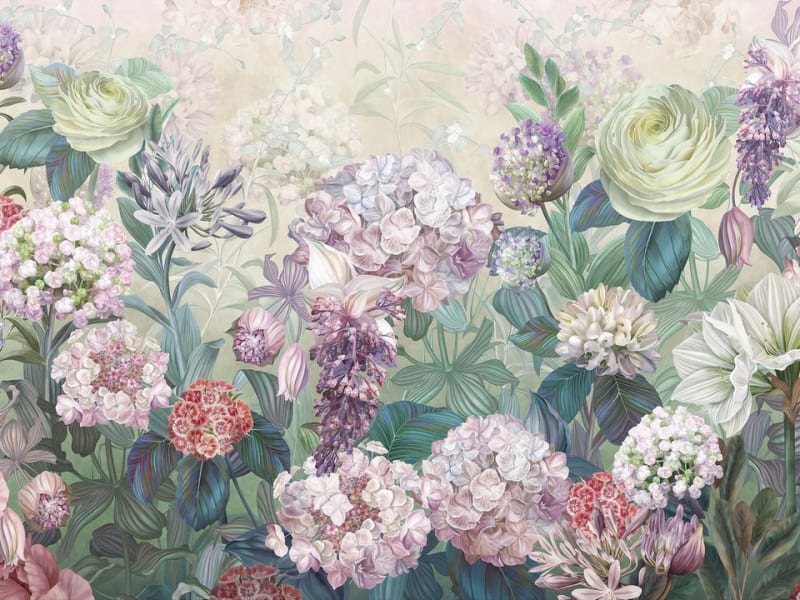 Fototapeta Zeichnung von Blumen