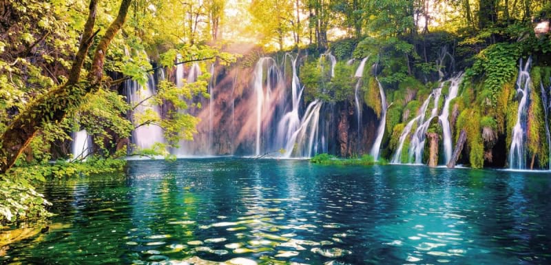 Fototapeta Wasserfall im Wald