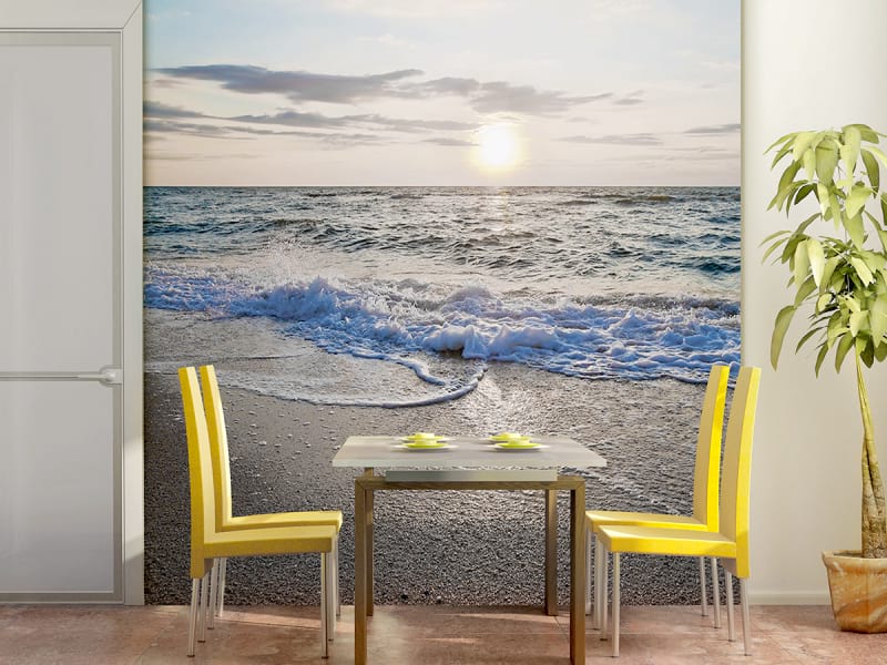 Fototapeta Abendlicher Strand we wnętrzu kuchni
