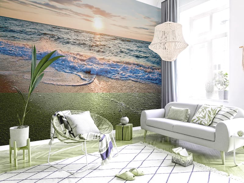 Fototapeta Abendlicher Strand we wnętrzu salonu