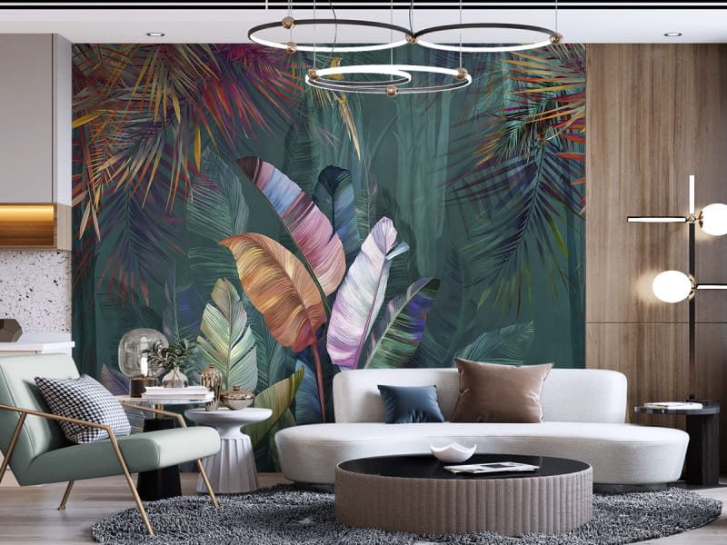 Fototapeta Magisch tropisch we wnętrzu salonu