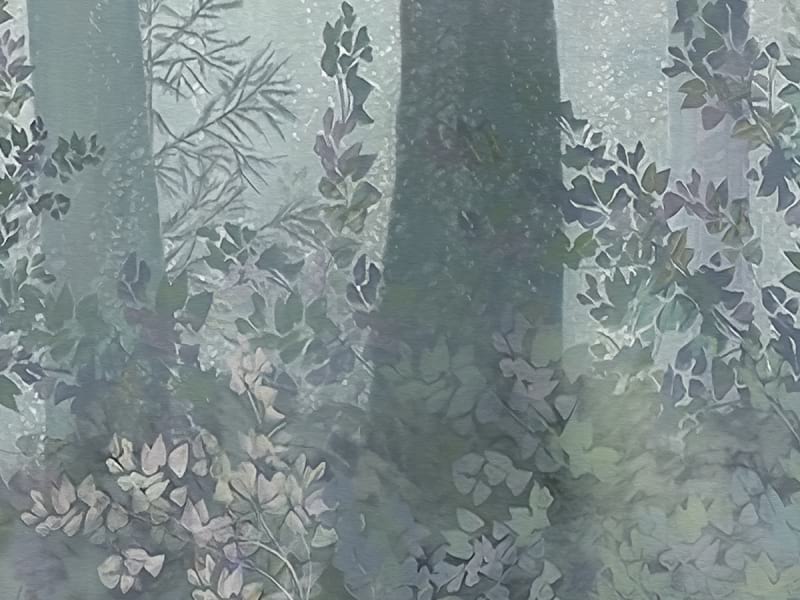 Fototapeta Dichter Nebel im Wald fragment # 1