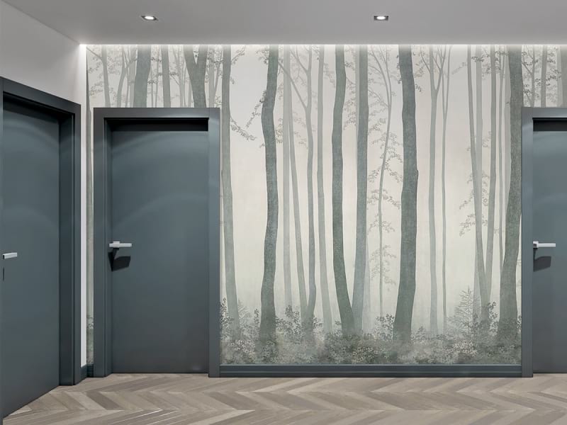 Fototapeta Bäume im Nebel we wnętrzu przedpokoju