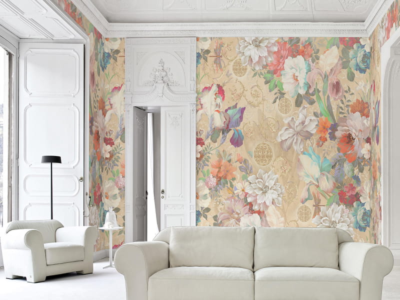 Fototapeta Malerische Gartenblumen we wnętrzu przedpokoju