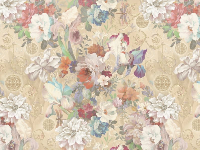 Fototapeta Malerische Gartenblumen