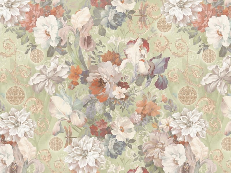 Fototapeta Zusammensetzung von Frühlingsblumen
