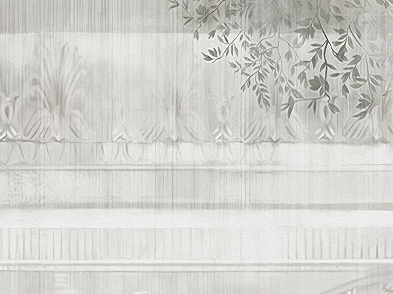 Fototapeta Bogen und Blüte im Garten fragment #2