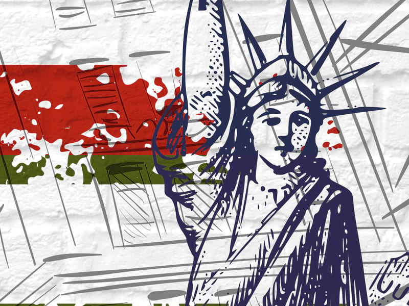 Fototapeta Amerikanische Flagge fragment # 1