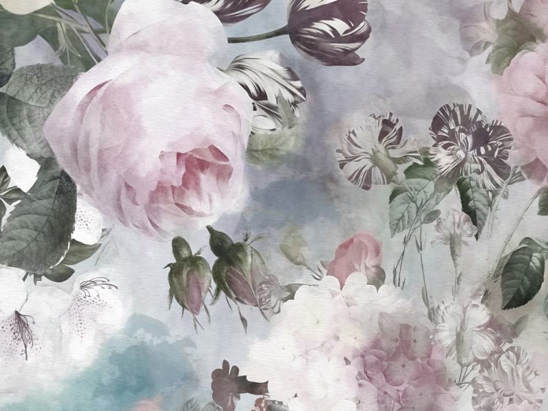 Fototapeta Sommerblumen-Aquarell fragment # 1