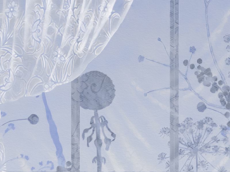 Fototapeta Fenster mit Vorhängen fragment # 1
