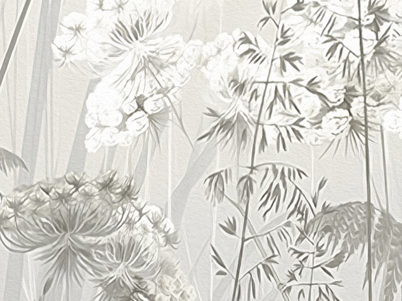 Fototapeta Wildblumen im Nebel fragment # 1