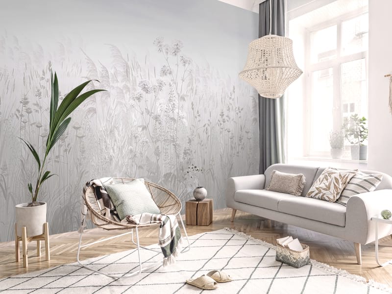 Fototapeta Wiesenblumen we wnętrzu salonu