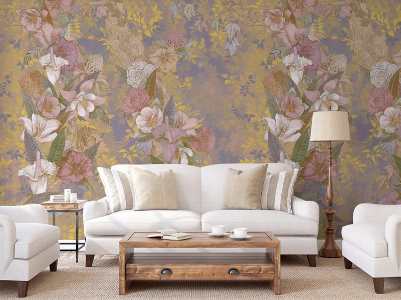 Fototapeta Bezaubernde Gartenblumen we wnętrzu salonu
