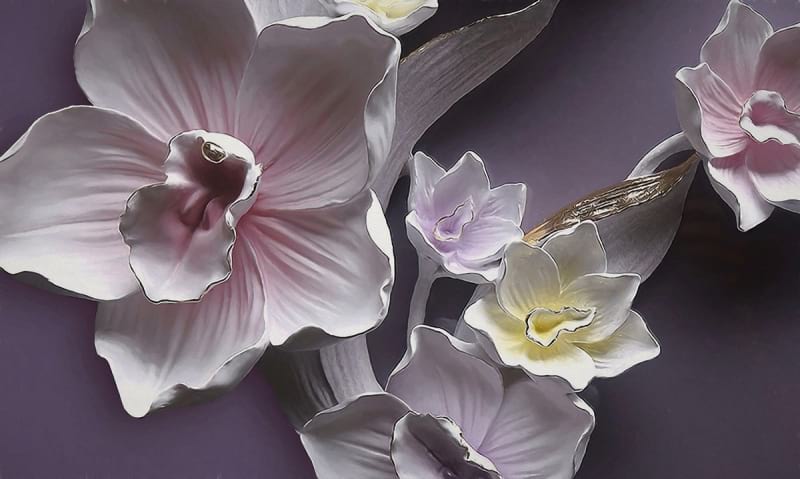 Fototapeta Luxuriöse Blumen 3D
