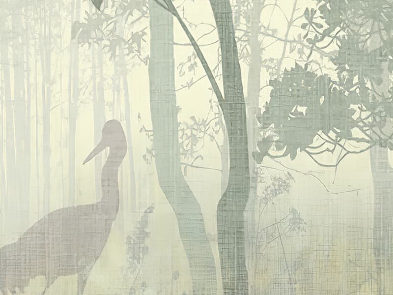 Fototapeta Vögel im Wald fragment #2