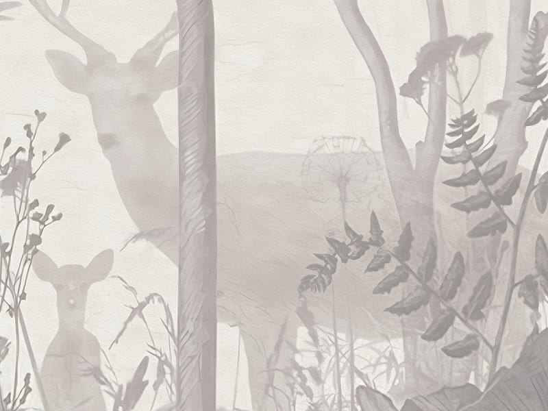 Fototapeta Grauer Wald fragment # 1