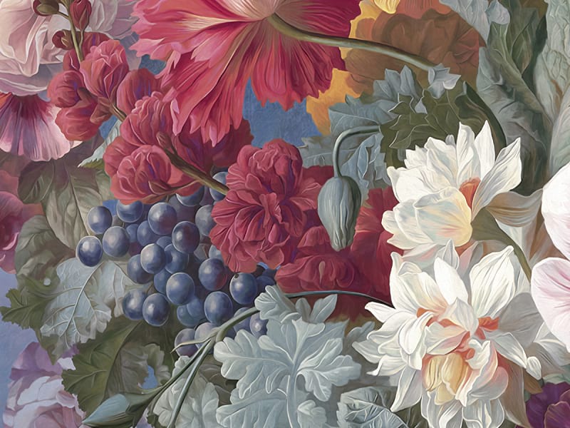 Fototapeta Sommerblühender Blumenstrauß fragment # 1