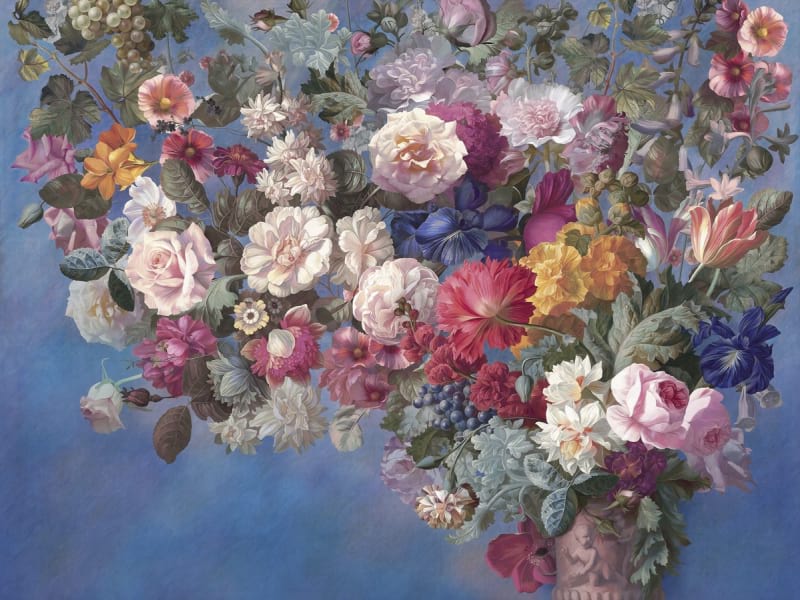 Fototapeta Sommerblühender Blumenstrauß