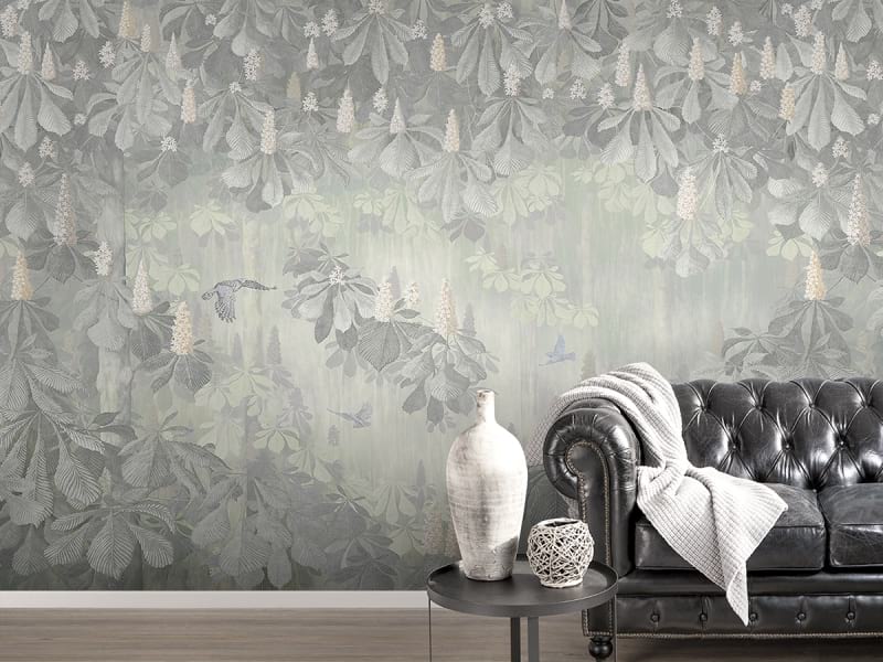 Fototapeta Kastanienblüte we wnętrzu salonu