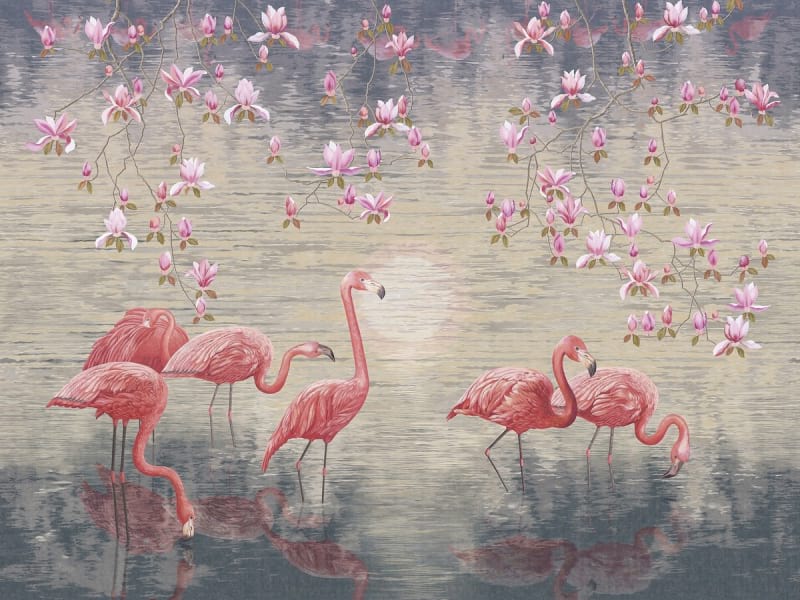 Fototapeta Flamingo im See