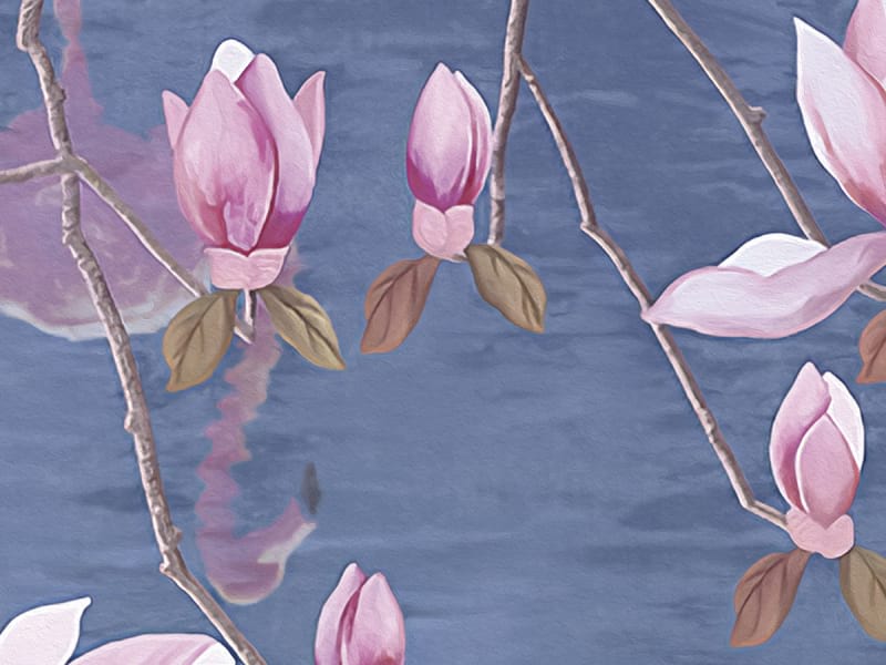 Fototapeta Rosa Flamingos auf dem See fragment #2