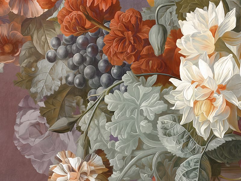 Fototapeta Frühlingsmalerischer Blumenstrauß fragment # 1