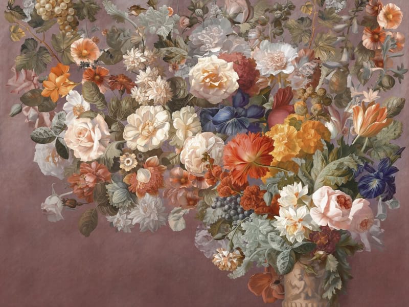 Fototapeta Frühlingsmalerischer Blumenstrauß