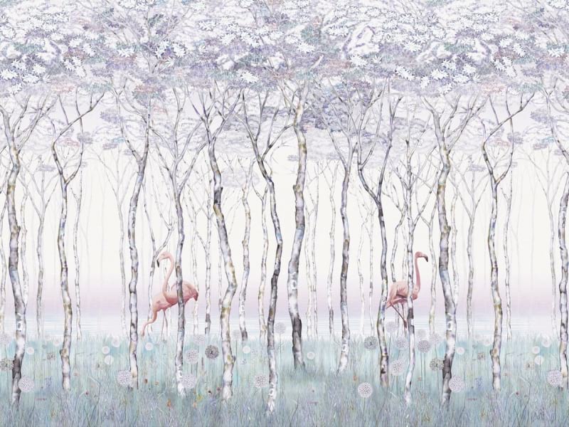 Fototapeta Flamingo im Wald