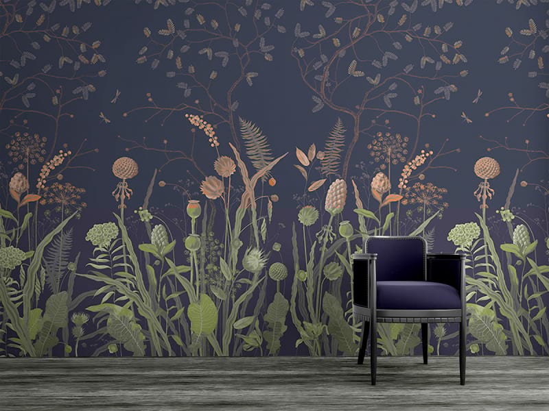 Fototapeta Bescheidene Wildblumen we wnętrzu przedpokoju