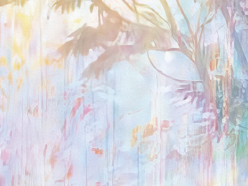 Fototapeta Regenbogenwald fragment #2