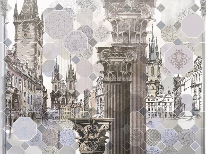Fototapeta Abstrakte Stadt Prag