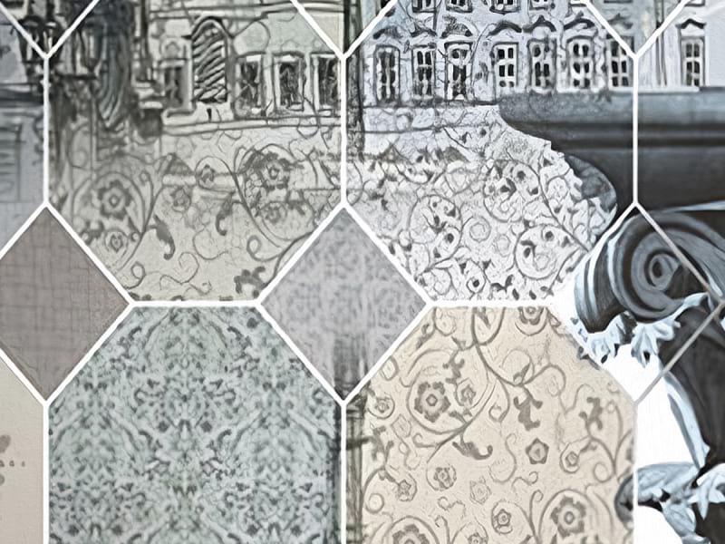 Fototapeta Zeichnung von Prag im Morgengrauen fragment #2