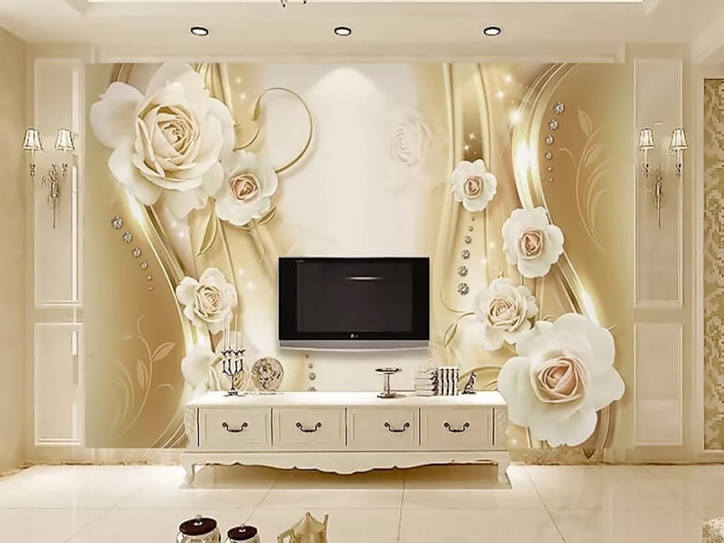 Fototapeta Brillante Blumen we wnętrzu salonu