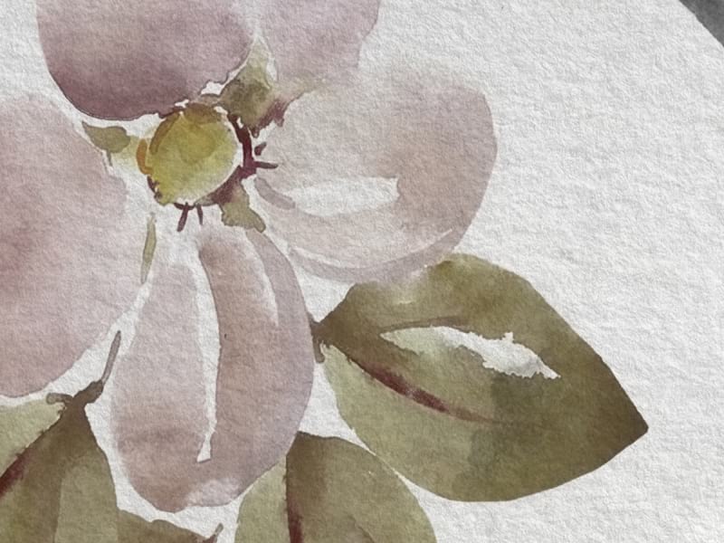 Fototapeta Frühlingsblüten-Aquarell fragment # 1