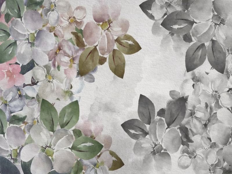 Fototapeta Frühlingsblüten-Aquarell