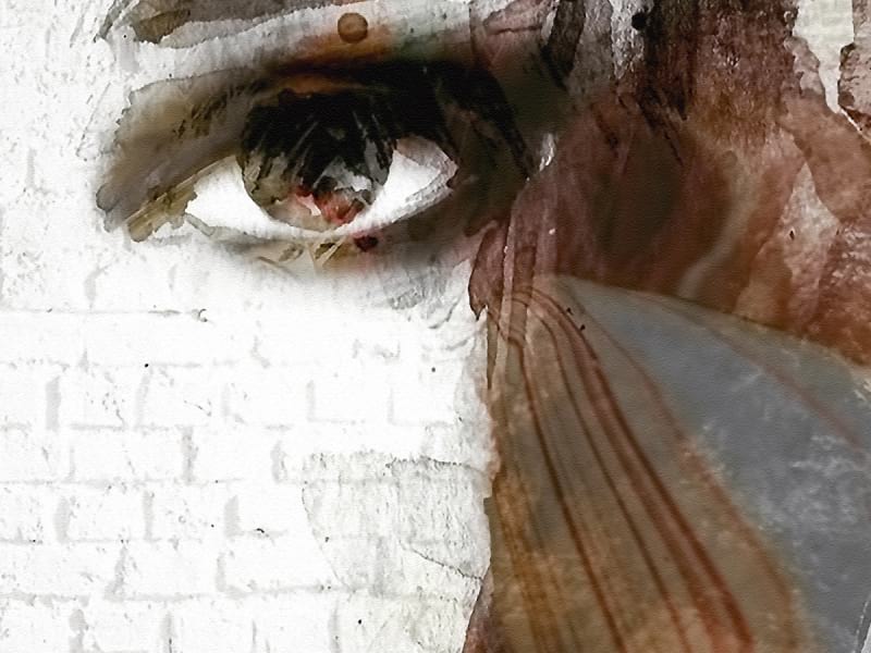 Fototapeta Abstraktes Porträt eines Mädchens fragment # 1