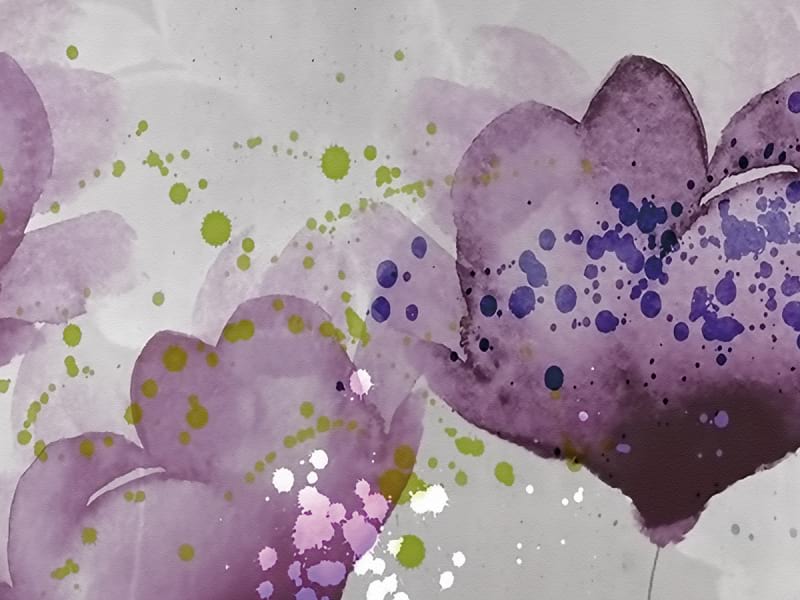 Fototapeta Leuchtend violette Blüten fragment # 1