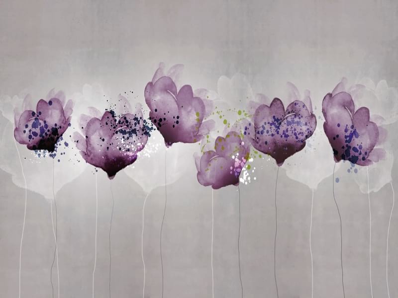 Fototapeta Leuchtend violette Blüten