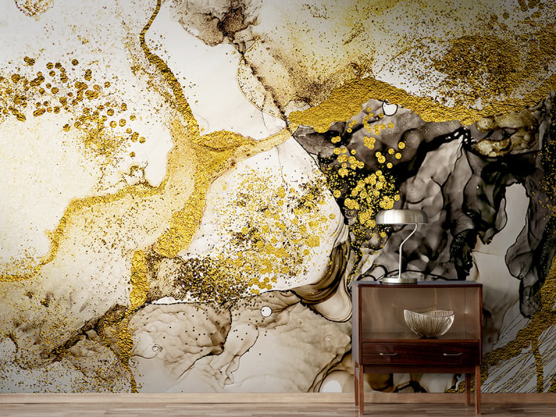 Fototapeta Goldener Pollen we wnętrzu przedpokoju